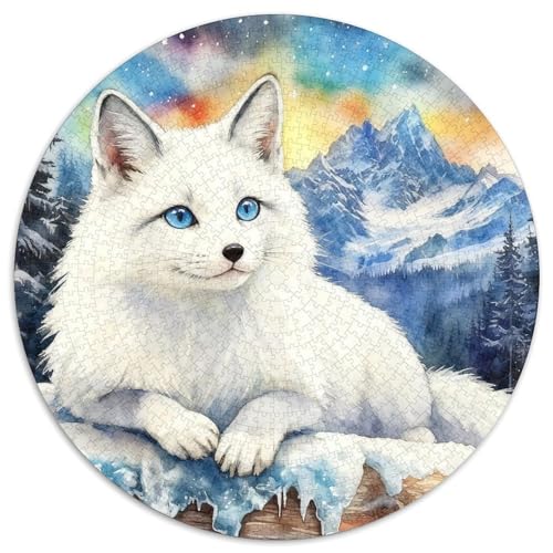 1000 Teile Polarfuchs Puzzle – Für Erwachsene, Familienspaß & Gemeinsames Spiel, Ice Snow Berge Puzzle, Dekoration, Geschenk Für Erwachsene 1000pcs (67.5x67.5cm) von WXLWHR