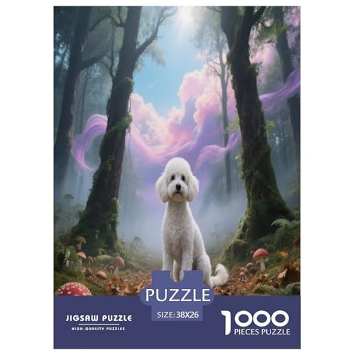 1000 Teile Pudel Puzzle – Für Erwachsene, Familienspaß & Bildung, Pudel Wald Puzzle, Dekoration, Einzigartiges Geschenk 38x26cm/1000pcs 1000 Teile Pudel Puzzle – Für Erwachsene, Familienspaß & Bildung, Pudel Wald Puzzle, Dekoration, Einzigartiges Geschenk 38x26cm/1000pcs von WXLWHR