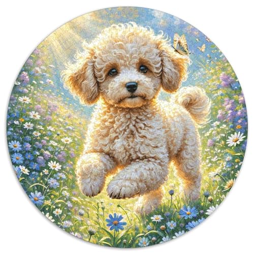 1000 Teile Pudel Puzzle Für Jugendliche Und Erwachsene Familien Spiel Pudel Blumen Puzzles Aus Karton Wohndekoration Unique Gift 1000pcs (67.5x67.5cm) von WXLWHR