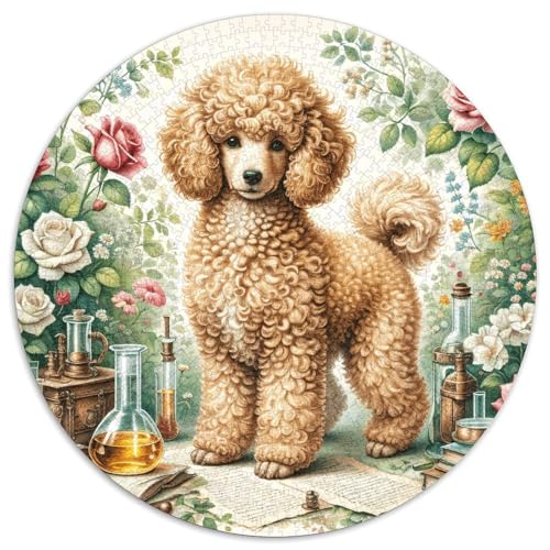 1000 Teile Pudel Puzzle Für Jugendliche Und Erwachsene Geschicklichkeitsspiel Pudel Rose Puzzles Aus Karton Wohndekoration Geschenkideen 1000pcs (67.5x67.5cm) von WXLWHR