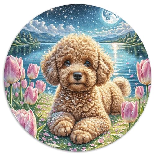 1000 Teile Pudel Puzzle Für Jugendliche Und Erwachsene Pädagogisches Spiel Pudel Tulpe Puzzle Aus Karton Wohndekoration Einzigartiges Geschenk 1000pcs (67.5x67.5cm) von WXLWHR