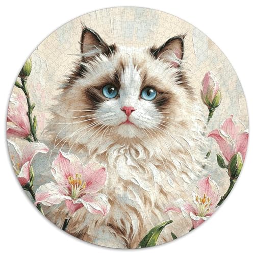 1000 Teile Ragdoll Puzzle Für Jugendliche Und Erwachsene Geduldspiel Ragdoll Blumen Puzzle Aus Karton Wohndekoration Unique Gift 1000pcs (67.5x67.5cm) von WXLWHR