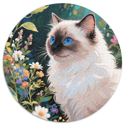 1000 Teile Ragdoll Puzzle Für Jugendliche Und Erwachsene Geschicklichkeitsspiel Ragdoll Blumen Puzzles Aus Karton Wohndekoration Geschenk Zum Geburtstag 1000pcs (67.5x67.5cm) von WXLWHR