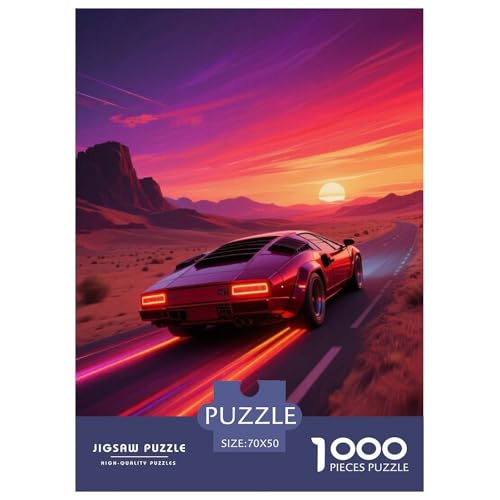 1000 Teile Rennwagen Puzzle – Für Erwachsene, Herausforderndes Denkspiel, Stadrennen Puzzles, Dekoration, Einzigartiges Geschenk 70x50cm/1000pcs 1000 Teile Rennwagen Puzzle – Für Erwachsene, Herausforderndes Denkspiel, Stadrennen Puzzles, Dekoration, Einzigartiges Geschenk 70x50cm/1000pcs von WXLWHR