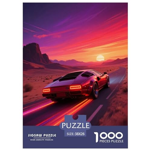 1000 Teile Rennwagen Puzzle – Für Erwachsene, Herausforderndes Denkspiel, Stadrennen Puzzles, Wohnkultur, Geschenkideen 38x26cm/1000pcs 1000 Teile Rennwagen Puzzle – Für Erwachsene, Herausforderndes Denkspiel, Stadrennen Puzzles, Wohnkultur, Geschenkideen 38x26cm/1000pcs von WXLWHR