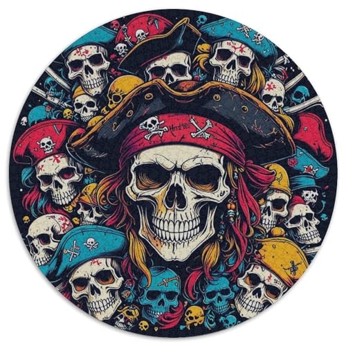 1000 Teile Schädels Puzzle Für Erwachsene Und Kinder Puzzlespiel Kreativspiel Piratenschädel Versammlung Puzzles Aus Karton Wohndekoration Geschenk Für Erwachsene 1000pcs (67.5x67.5cm) von WXLWHR