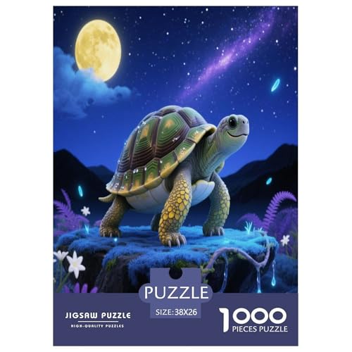 1000 Teile Schildkröte Puzzle – Für Erwachsene, Herausforderndes Denkspiel, SternenNachthimmel Puzzles, Dekoration, Einzigartiges Geschenk 38x26cm/1000pcs 1000 Teile Schildkröte Puzzle – Für Erwachsene, Herausforderndes Denkspiel, SternenNachthimmel Puzzles, Dekoration, Einzigartiges Geschenk 38x26cm/1000pcs von WXLWHR