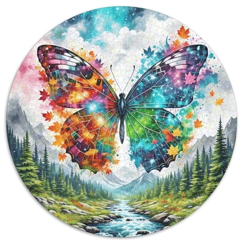 1000 Teile Schmetterling Puzzle Für Jugendliche Und Erwachsene Geduldspiel Schmetterling Wald Puzzle Aus Karton Wohndekoration Unique Gift 1000pcs (67.5x67.5cm) von WXLWHR