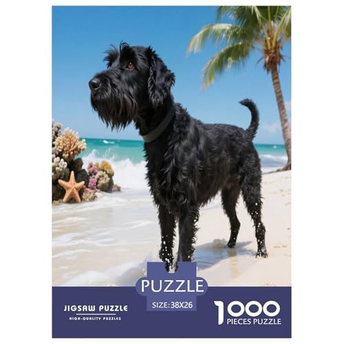 1000 Teile Schnauzer Puzzle – Für Erwachsene, Familienspaß & Bildung, Schnauzer Strand Puzzles, Dekoration, Geschenk Zum Geburtstag 38x26cm/1000pcs 1000 Teile Schnauzer Puzzle – Für Erwachsene, Familienspaß & Bildung, Schnauzer Strand Puzzles, Dekoration, Geschenk Zum Geburtstag 38x26cm/1000pcs von WXLWHR