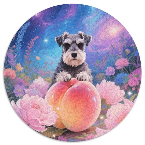 1000 Teile Schnauzer Puzzle Für Jugendliche Und Erwachsene Herausforderung Spiel Schnauzer Frucht Blumen Puzzle Aus Karton Wohndekoration Geschenk Zum Geburtstag 1000pcs (67.5x67.5cm) von WXLWHR