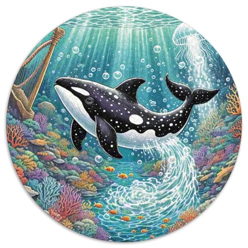1000 Teile Schwertwal Puzzle Für Erwachsene Und Kinder Schwieriges Spiel Familien Spiel Puzzle Aus Karton Wohndekoration Geschenk Für Kinder 1000pcs (67.5x67.5cm) von WXLWHR