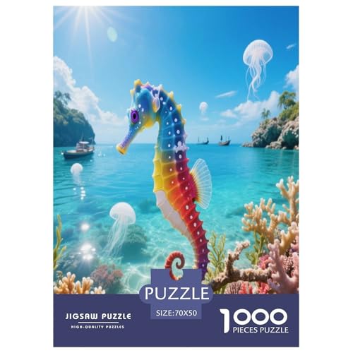 1000 Teile SeaPferd Puzzle – Für Erwachsene, Herausforderndes Denkspiel, Bucht Puzzle, Wohnkultur, Geschenk Für Erwachsene 70x50cm/1000pcs 1000 Teile SeaPferd Puzzle – Für Erwachsene, Herausforderndes Denkspiel, Bucht Puzzle, Wohnkultur, Geschenk Für Erwachsene 70x50cm/1000pcs von WXLWHR