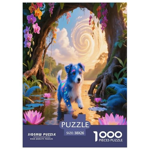 1000 Teile Shetland Sheepdog Puzzle – Für Erwachsene, Familienspaß & Bildung, Hund Welpe Fluss Puzzles, Dekoration, Geschenk Für Kinder 38x26cm/1000pcs 1000 Teile Shetland Sheepdog Puzzle – Für Erwachsene, Familienspaß & Bildung, Hund Welpe Fluss Puzzles, Dekoration, Geschenk Für Kinder 38x26cm/1000pcs von WXLWHR