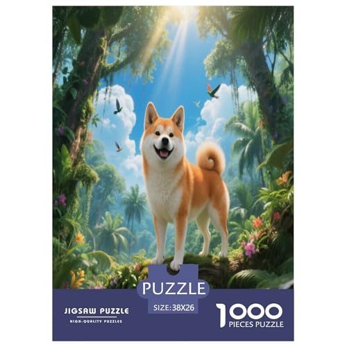 1000 Teile Shiba Inu Puzzle – Für Erwachsene, Familienspaß & Bildung, Hund Dschungel Puzzle, Dekoration, Geschenk Zum Geburtstag 38x26cm/1000pcs 1000 Teile Shiba Inu Puzzle – Für Erwachsene, Familienspaß & Bildung, Hund Dschungel Puzzle, Dekoration, Geschenk Zum Geburtstag 38x26cm/1000pcs von WXLWHR