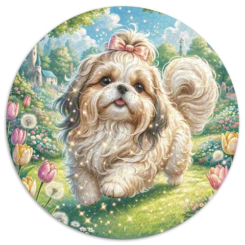 1000 Teile Shih Tzu Puzzle Für Erwachsene Und Kinder Schwieriges Spiel Familien Spiel Puzzles Aus Karton Wohndekoration Geschenk Zum Geburtstag 1000pcs (67.5x67.5cm) von WXLWHR