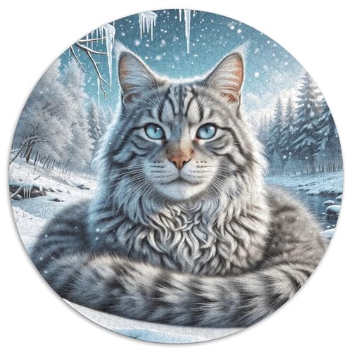 1000 Teile SibIrisch Puzzle Für Jugendliche Und Erwachsene Geduldspiel SibIrischer Winterwald Puzzle Aus Karton Wohndekoration Geschenk Zum Geburtstag 1000pcs (67.5x67.5cm) von WXLWHR