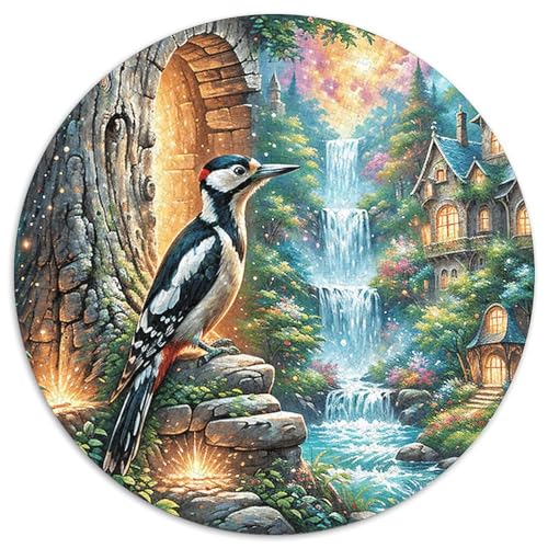 1000 Teile Specht Puzzle Für Jugendliche Und Erwachsene Geschicklichkeitsspiel Specht Wasserfall Puzzles Aus Karton Wohndekoration Geschenk Zum Geburtstag 1000pcs (67.5x67.5cm) von WXLWHR