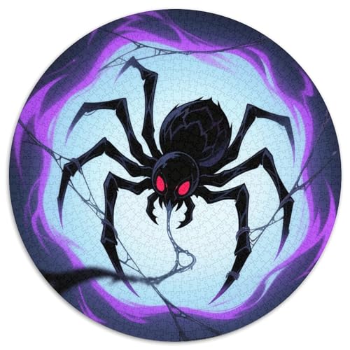 1000 Teile Spinne Puzzle Für Jugendliche Und Erwachsene Geschicklichkeitsspiel Dunkle Spinne Puzzles Aus Karton Wohndekoration Geschenk Für Erwachsene 1000pcs (67.5x67.5cm) von WXLWHR
