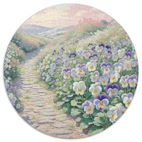 1000 Teile Stiefmütterchen Puzzle Für Jugendliche Und Erwachsene Geduldspiel Stiefmütterchen Blumenfeld Puzzle Aus Karton Wohndekoration Unique Gift 1000pcs (67.5x67.5cm) von WXLWHR
