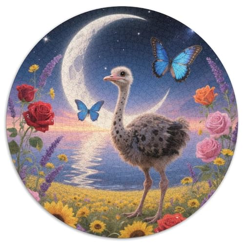 1000 Teile Strauß Puzzle – Für Erwachsene, Anspruchsvolles Spiel, Moonlit Blumenmeer Puzzle, Wohnkultur, Geschenk Für Kinder 1000pcs (67.5x67.5cm) von WXLWHR