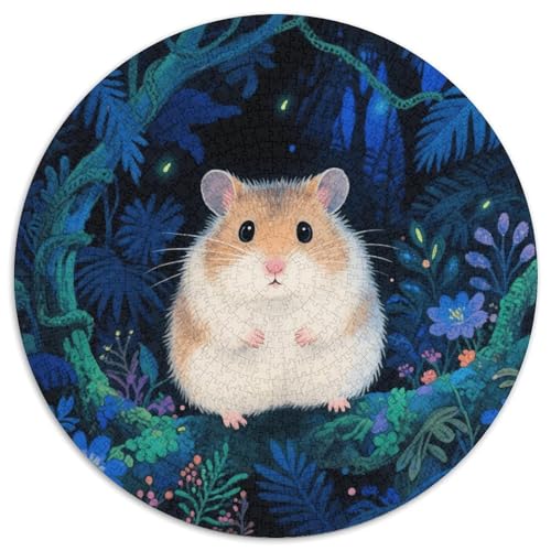 1000 Teile Syrischer Hamster Puzzle Für Jugendliche Und Erwachsene Geschicklichkeitsspiel Syrischer Hamster Wald Puzzle Aus Karton Wohndekoration Unique Gift 1000pcs (67.5x67.5cm) von WXLWHR