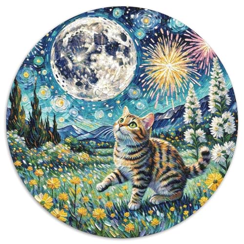1000 Teile Tabby Puzzle Für Jugendliche Und Erwachsene Familien Spiel Tabby Gänseblümchen Puzzles Aus Karton Wohndekoration Geschenk Für Kinder 1000pcs (67.5x67.5cm) von WXLWHR