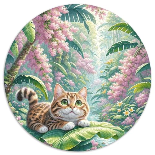 1000 Teile Tabby Puzzle Für Jugendliche Und Erwachsene Geduldspiel Tabby Wald Puzzles Aus Karton Wohndekoration Geschenk Zum Geburtstag 1000pcs (67.5x67.5cm) von WXLWHR