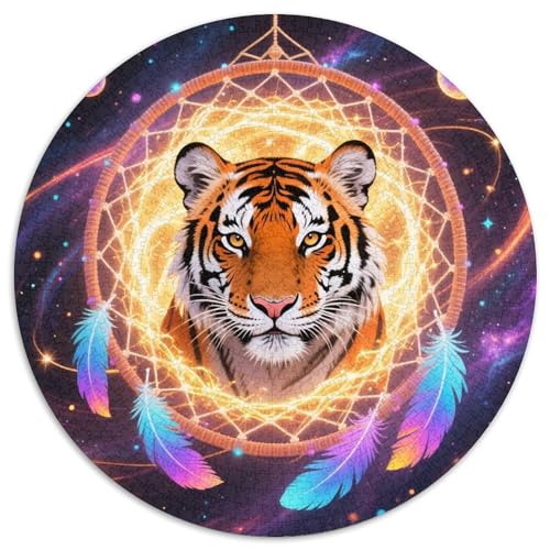 1000 Teile Tiger Puzzle – Für Erwachsene, Anspruchsvolles Spiel, Traumfänger Puzzle, Dekoration, Geschenkideen 1000pcs (67.5x67.5cm) von WXLWHR