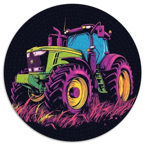 1000 Teile Traktor Puzzle Für Erwachsene Und Kinder aus Karton Geduldspiel Bunter Traktor Puzzles Dekoration Einzigartiges Geschenk 1000pcs (67.5x67.5cm) von WXLWHR
