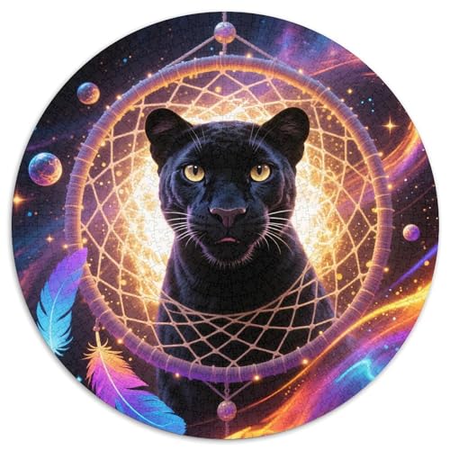 1000 Teile Traumfänger Puzzle – Für Erwachsene, Anspruchsvolles Spiel, Schwarzer Panther Puzzle, Dekoration, Geschenk Für Kinder 1000pcs (67.5x67.5cm) von WXLWHR