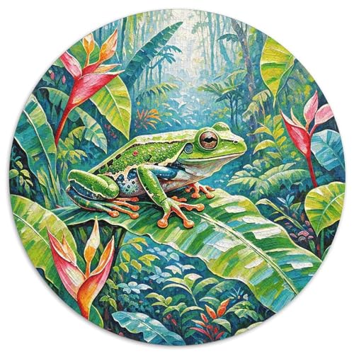 1000 Teile Tree Frosch Puzzle Für Jugendliche Und Erwachsene Geschicklichkeitsspiel Laubfrosch Dschungel Puzzles Aus Karton Wohndekoration Unique Gift 1000pcs (67.5x67.5cm) von WXLWHR