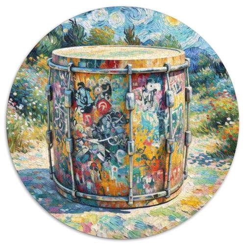1000 Teile Trommel Puzzle Für Erwachsene Und Kinder Puzzlespiel Kreativspiel Familien Spiel Puzzle Aus Karton Wohndekoration Geschenk Zum Geburtstag 1000pcs (67.5x67.5cm) von WXLWHR