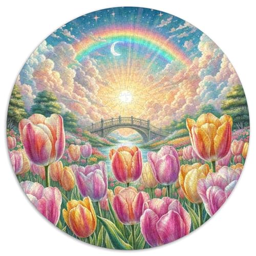 1000 Teile Tulpe Puzzle Für Erwachsene Und Kinder Schwieriges Spiel Familien Spiel Puzzle Aus Karton Wohndekoration Geschenk Für Kinder 1000pcs (67.5x67.5cm) von WXLWHR
