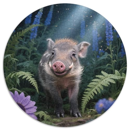 1000 Teile Warzenschwein Puzzle – Für Erwachsene, Anspruchsvolles Spiel, Ferkelpflanzen Puzzle, Dekoration, Geschenk Für Erwachsene 1000pcs (67.5x67.5cm) von WXLWHR