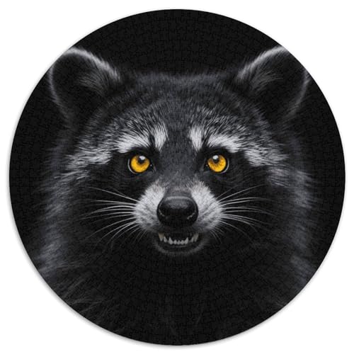 1000 Teile Waschbär Puzzle Für Jugendliche Und Erwachsene Familien Spiel Waschbär Nahaufnahme Puzzle Aus Karton Wohndekoration Geschenk Für Erwachsene 1000pcs (67.5x67.5cm) von WXLWHR