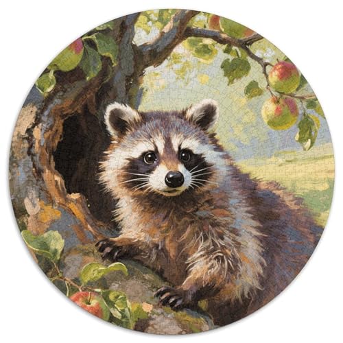 1000 Teile Waschbär Puzzle Für Jugendliche Und Erwachsene Geschicklichkeitsspiel Waschbär Obstbaum Puzzles Aus Karton Wohndekoration Geschenk Zum Geburtstag 1000pcs (67.5x67.5cm) von WXLWHR
