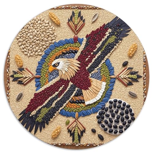 1000 Teile Weißkopfseeadler Puzzle Für Erwachsene Und Kinder aus Karton Pädagogisches Spiel Bald Adler Getreide Collage Puzzles Dekoration Geschenk 1000pcs (67.5x67.5cm) von WXLWHR