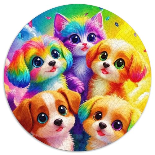 1000 Teile Welpe Puzzle – Für Erwachsene, Familienspaß & Gemeinsames Spiel, Kätzchen Puzzles, Wohnkultur, Geschenkideen 1000pcs (67.5x67.5cm) von WXLWHR