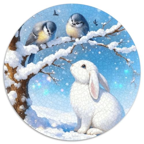 1000 Teile Widderkaninchen Puzzle – Für Erwachsene, Familienspaß & Gemeinsames Spiel, Schneefeld Puzzle, Wohnkultur, Geschenk Für Erwachsene 1000pcs (67.5x67.5cm) von WXLWHR