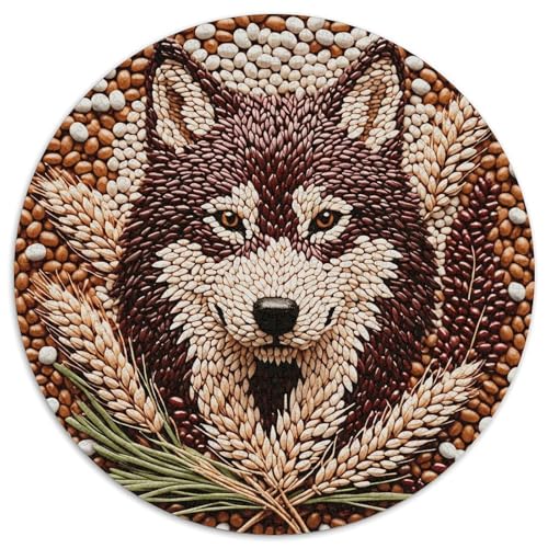 1000 Teile Wolf Puzzle Für Erwachsene Und Kinder aus Karton Pädagogisches Spiel Wolfskopf Aus Getreide Puzzle Wohnkultur Geschenk Für Erwachsene 1000pcs (67.5x67.5cm) von WXLWHR