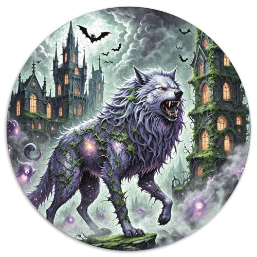1000 Teile Wolf Puzzle Für Jugendliche Und Erwachsene Geschicklichkeitsspiel Dunkler Wolf Puzzles Aus Karton Wohndekoration Geschenk Zum Geburtstag 1000pcs (67.5x67.5cm) von WXLWHR