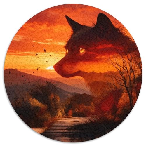1000 Teile Wolfskopf Puzzle – Für Erwachsene, Familienspaß & Gemeinsames Spiel, Berge Puzzles, Dekoration, Geschenk Zum Geburtstag 1000pcs (67.5x67.5cm) von WXLWHR