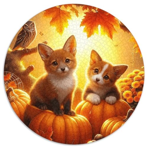 1000 Teile Zwei Füchse Puzzle – Für Erwachsene, Familienspaß & Gemeinsames Spiel, Kürbis Puzzles, Wohnkultur, Geschenk Zum Geburtstag 1000pcs (67.5x67.5cm) von WXLWHR
