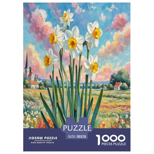 Narziss Puzzle 1000-teilige Schwer Puzzle Spielzeug Lernspiel Impossible Herausforderungsspielzeug Für Erwachsene Kinder 38x26cm/1000pcs von WXLWHR