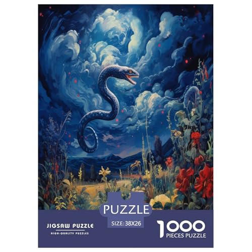 Ölmalerei Schlange Puzzles 1000 Teile Schwer Puzzle Spielzeug Lernspiel Impossible Herausforderung Spielzeug Für Erwachsene Und Kinder Ab 12 Jahren 38x26cm/1000pcs Ölmalerei Schlange Puzzles 1000 Teile Schwer Puzzle Spielzeug Lernspiel Impossible Herausforderung Spielzeug Für Erwachsene Und Kinder Ab 12 Jahren 38x26cm/1000pcs von WXLWHR