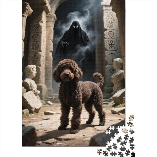 Pudel Alte Burg Puzzle 1000 Teile Holzspielzeug, Erwachsene & Kinder Ab 14 Jahren, Klassische Puzzles, Legespiel, Home Dekoration, Geschenk 1000pcs (75x50cm) von WXLWHR