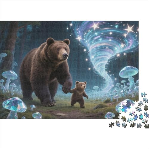 Puzzle 1000 Teile Braunbärenpaar mit Kristallpilzen Holzspielzeug, Erwachsene & Kinder, Klassische Puzzles, Impossible Geschicklichkeitsspiel, Home Dekoration, Einzigartiges Geschenk 1000pcs (75x50cm) Puzzle 1000 Teile Braunbärenpaar mit Kristallpilzen Holzspielzeug, Erwachsene & Kinder, Klassische Puzzles, Impossible Geschicklichkeitsspiel, Home Dekoration, Einzigartiges Geschenk 1000pcs (75x50cm) von WXLWHR