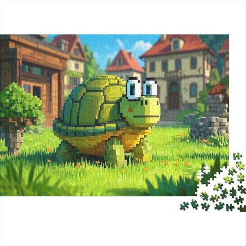 Puzzle 1000 Teile Mosaik-Schildkröte Holzspielzeug, Erwachsene & Kinder, Klassische Puzzles, Legespiel, Wohnkultur, Geschenkideen 1000pcs (75x50cm) von WXLWHR