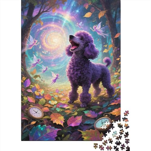 Puzzle 1000 Teile Pudel Elfen-Wirbel Holzspielzeug Für Erwachsene & Kinder, Klassische Puzzles, Lernspiel, Home Dekoration, Einzigartiges Geschenk 1000pcs (75x50cm) von WXLWHR