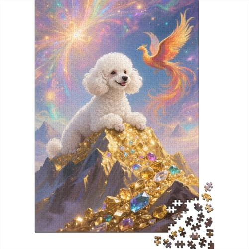 Puzzle 1000 Teile Pudel Goldberg-Edelstein Holzspielzeug Für Erwachsene & Kinder, Klassische Puzzles, Herausforderung, Wohnkultur, Geschenkideen 1000pcs (75x50cm) von WXLWHR